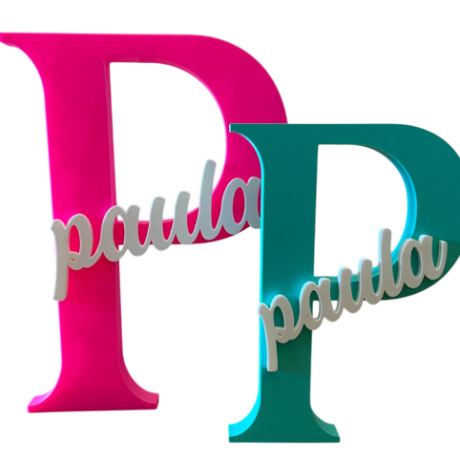 Letra inicial con nombre personalizada