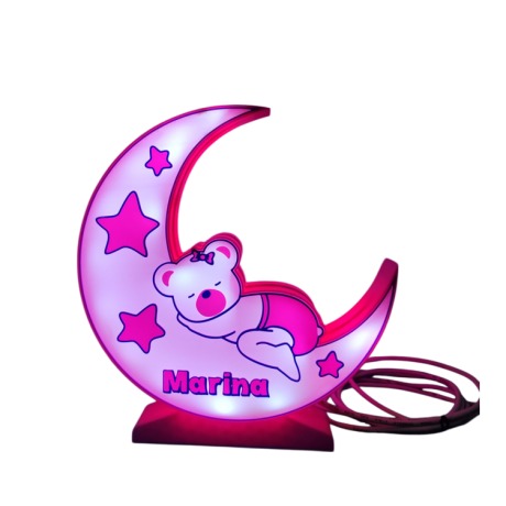 Lámpara Luna personalizada
