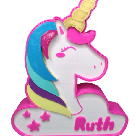 Lámpara Led personalizada Unicornio