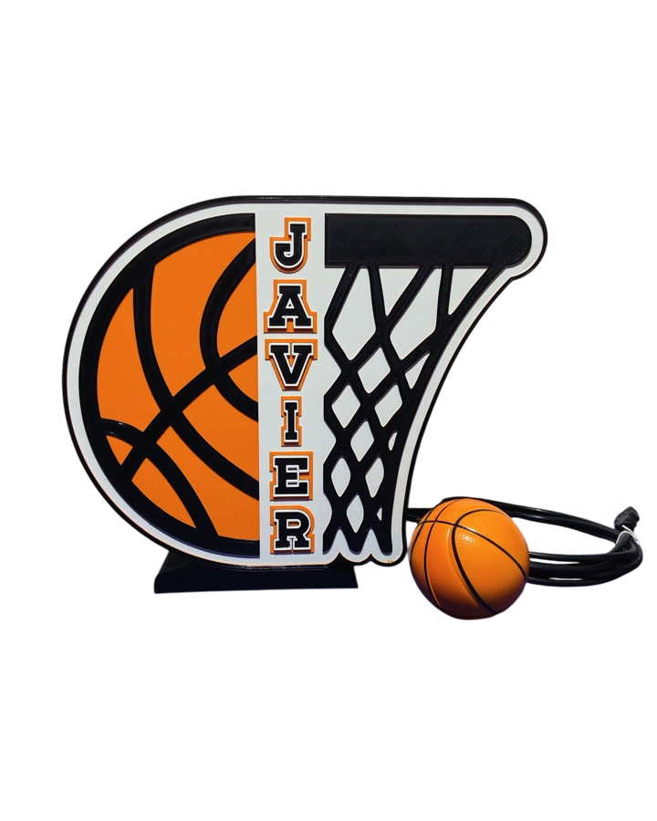 Lámpara personalizada Basket con nombre