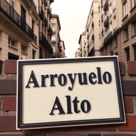 Imán personalizado nombre calle