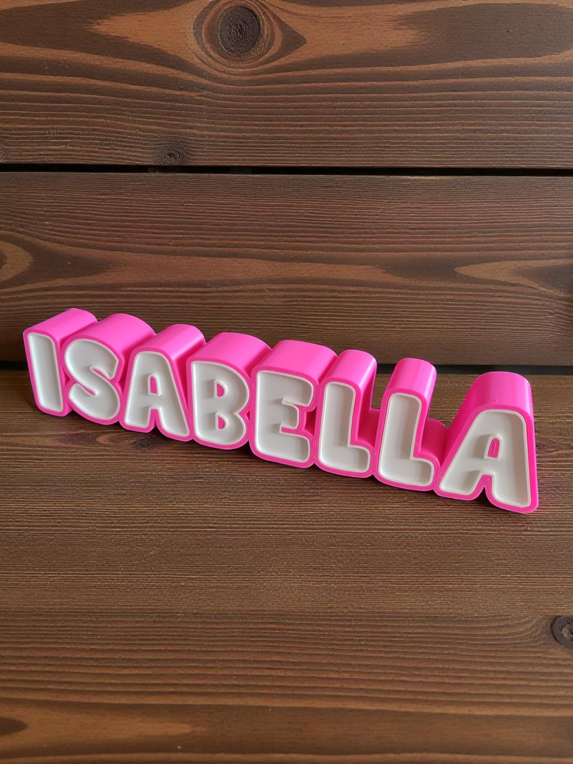 Lámpara led personalizada nombre