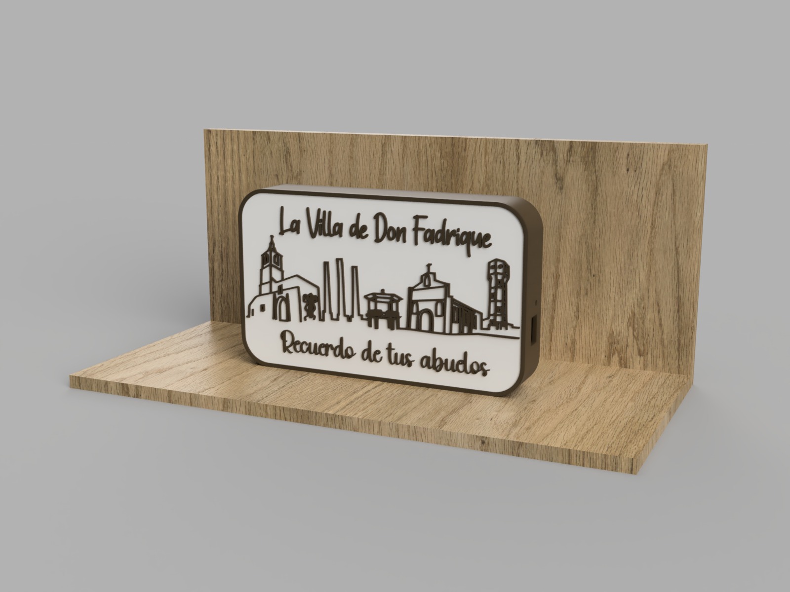 Lámpara led personalizada skyline