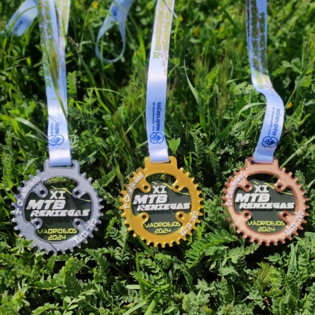 Medallas deportivas competición bicicleta MTB