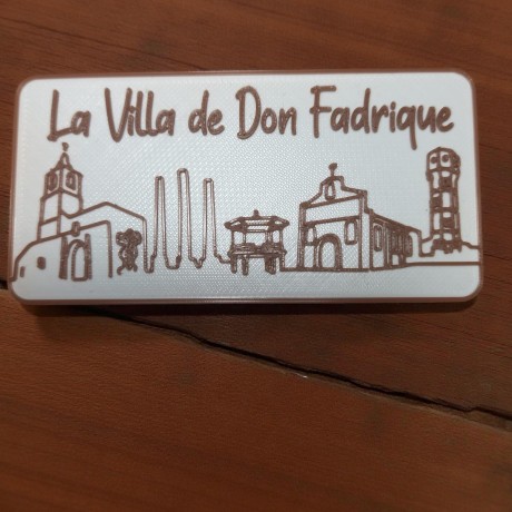 Imán personalizado skyline La Villa de Don Fadrique
